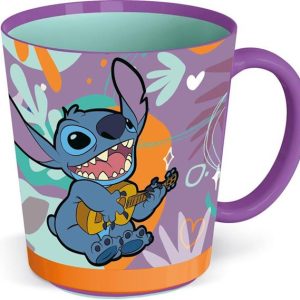 Taza Stitch Aloha Antideslizante 410 ML