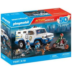Transporte dinero policía Playmobil