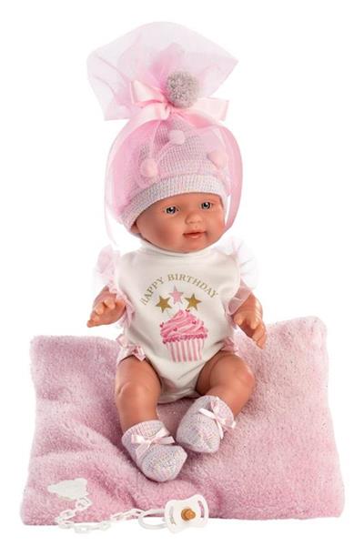 Vestido con cojín para muñecas 26 cm