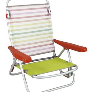 Silla Playa Aluminio Multiposición con Reposacabezas