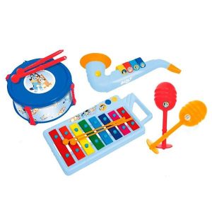 Set Xilofón Tambor Saxofón y Maracas Infantil