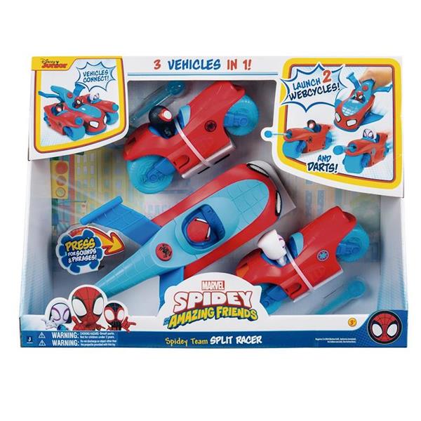 Vehículo Spidey Team Split Racer 3 en 1 Toy Partner