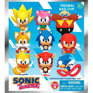 CLIP PARA BOLSA BLIND PVC SONIC THE HEDGEHOG 3D SERIES 4