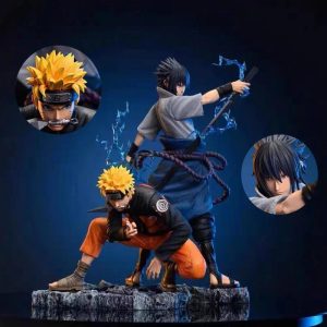 Figuras Manga Uchiha Sasuke y Uzumaki Naruto