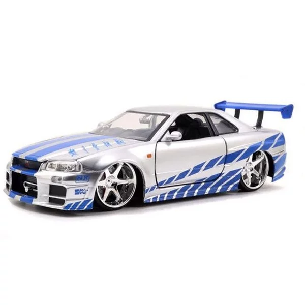 Jada Toys Fast and Furious 1 24 Diecast Nissan GT R R34 – Vehículo, Plateado