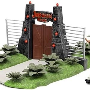 Nano Scene Jurassic Park – Diorama del 30 aniversario de la puerta jurásica con dos autos