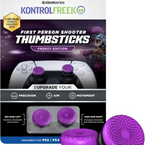 KontrolFreek Frenzy (PS5) – 4 (PS4) 1 de Altura Alta, 1 de Altura Media | Morado/Negro