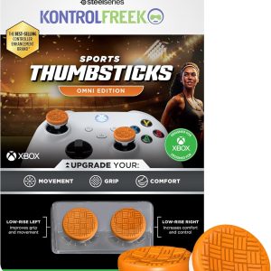 KontrolFreek Omni Xbox One-Xbox Series X – 2 cóncavos de altura baja | Naranja/Blanco