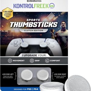 KontrolFreek CLUTCH (PS5)- (PS4) 2 cóncavos de baja altura | Blanco y negro
