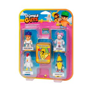 Stumble Guys Pack 5 Figuras Banana Guy 6cm