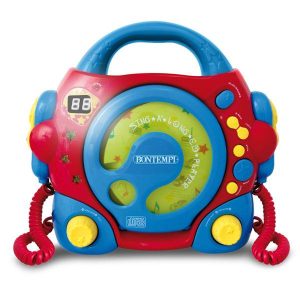 Reproductor CD Portatil + 2 Microfonos