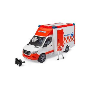 Bruder 2676 Ambulancia Sprinter MB con Conductor