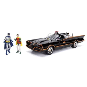 Batimovil Die-cast Car y Figuras de Batman & Robin