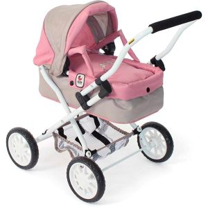 Carro de Muñecas Smarty Rosa-Gris