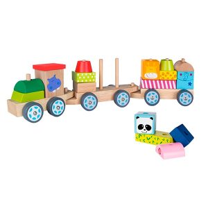 Woomax Tren de Madera Zoo