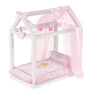Casita Cama Madera Rosa