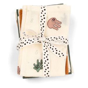 Pack 5 Toallitas de Tela Amigos del Mar