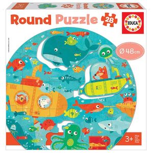 Round Puzzle 28p Bajo el Mar