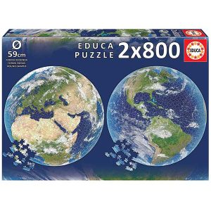 Round Puzzle 2x800p Planeta Tierra