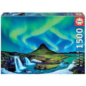 Puzzle 1500p Aurora Boreal, Islandia