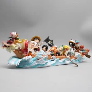 Figuras en PVC One Piece, Luffy, Dragon Boat, Team Nami