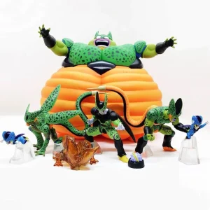 Figuras Dragon Ball Z 7 en 1 piezas Cell Form