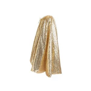 Capa Dorada Lentejuelas 4-6 Años