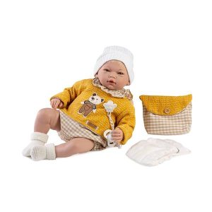 Guca Muñeco Reborn Guille con pelo natural 46 cm Quality