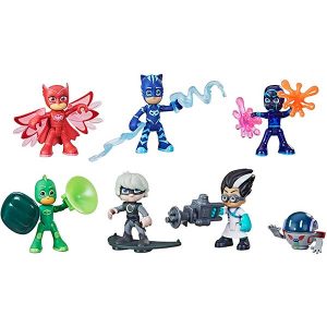 PJ Masks Pack 6 Figuras Héroes y Villanos