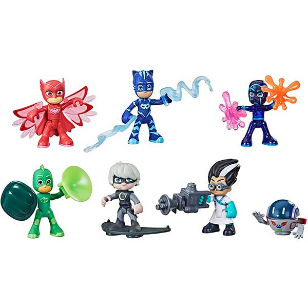 PJ Masks Pack 6 Figuras Héroes y Villanos