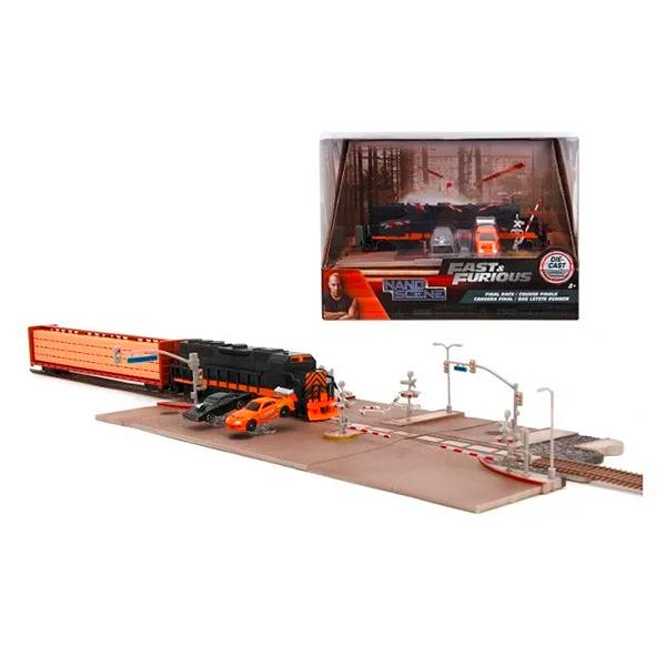 Fast & Furious Nano Escenario Diorama Tren