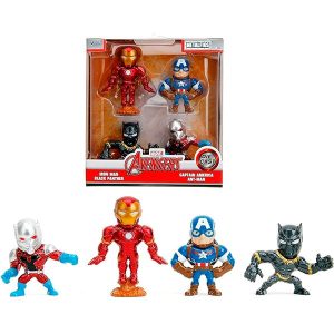 Set De 4 Figuras De Metal Avengers 7 cm de MARVEL