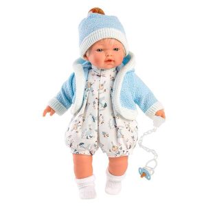 Muñeco Roberto Chaqueta Azul Llorón Bolsa 33cm