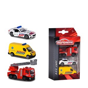 Majorette Pack 3 Coches SOS Team