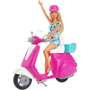 Barbie Muñeca y Moto Scooter