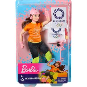 Muñeca Barbie Skateboard Olimpiadas Tokyo 2020