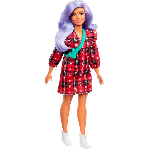 Barbie Fashionista Vestido Cuadros #157