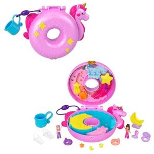 Polly Pocket Set de Juego Compacto Flotador de Unicornio
