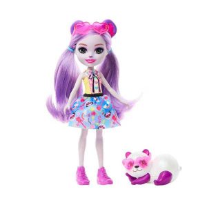 Enchantimals Glam Party Muñeca Purple Panda
