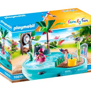 Playmobil 70610 Piscina Divertida con rociador de agua