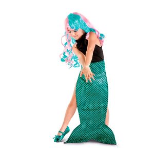 Disfraz Cola de Sirena Turquesa 5-7 Años