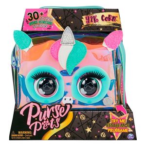 Purse Pets Holographic Unicornio Y2K Corn