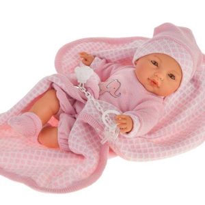 Muñeca bimba toquilla rosa 37 cm.