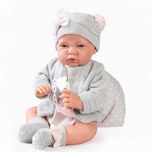 Muñeca recien nacida c/cojin&chaque