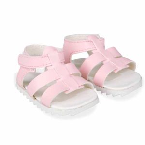 Set sandalias rosas muñeco 45 cm.