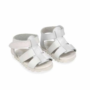 Set sandalias blancas muñeco 45 cm.