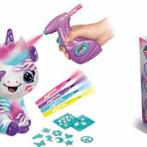 Airbrush plush unicornio brilla osc