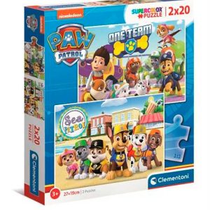 Puzzle 2×20 pzas. patrulla canina