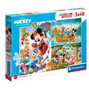 Puzzle 3×48 pzas. mickey y amigos