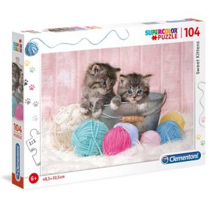 Puzzle 104 pzas. gatitos dulces